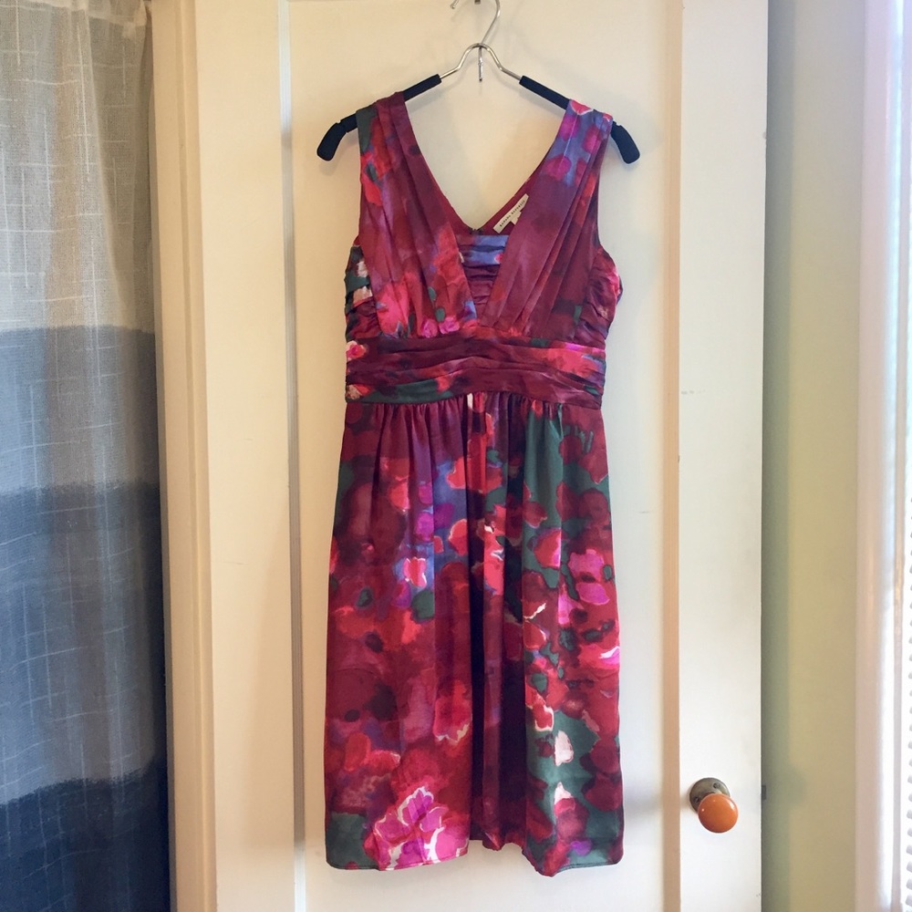 Banana Republic Magenta Pattern Dress